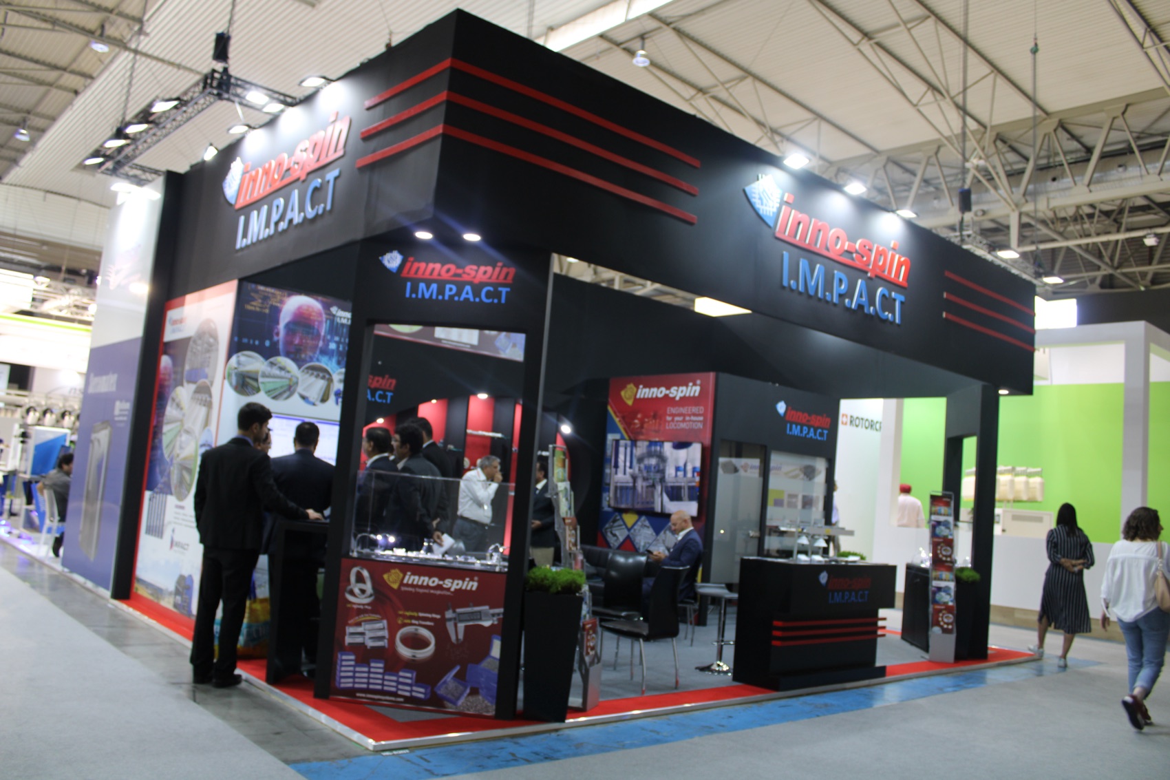 The Innospin exhibition stand