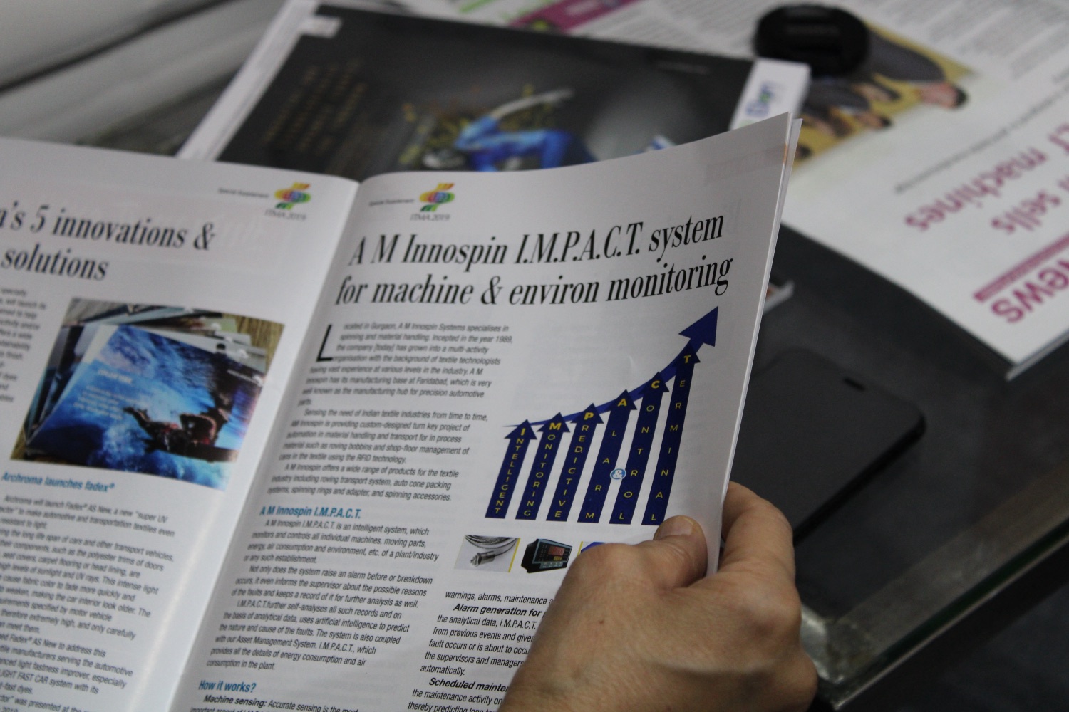 An Innospin article in a textile industry magazine