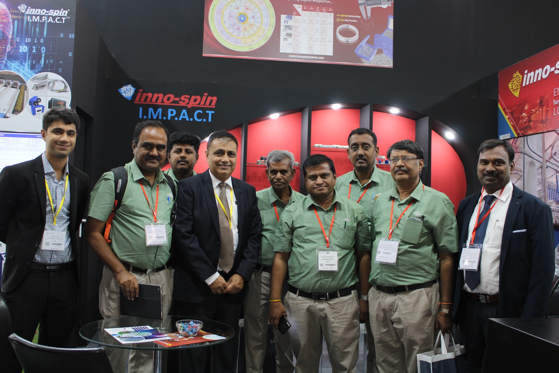 The Innospin team at a textile exhibition